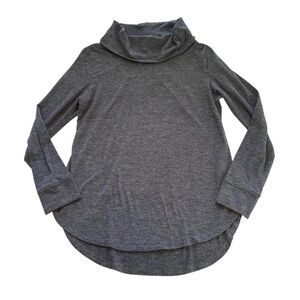 Joan Vass Gray Cowl Neck Tunic